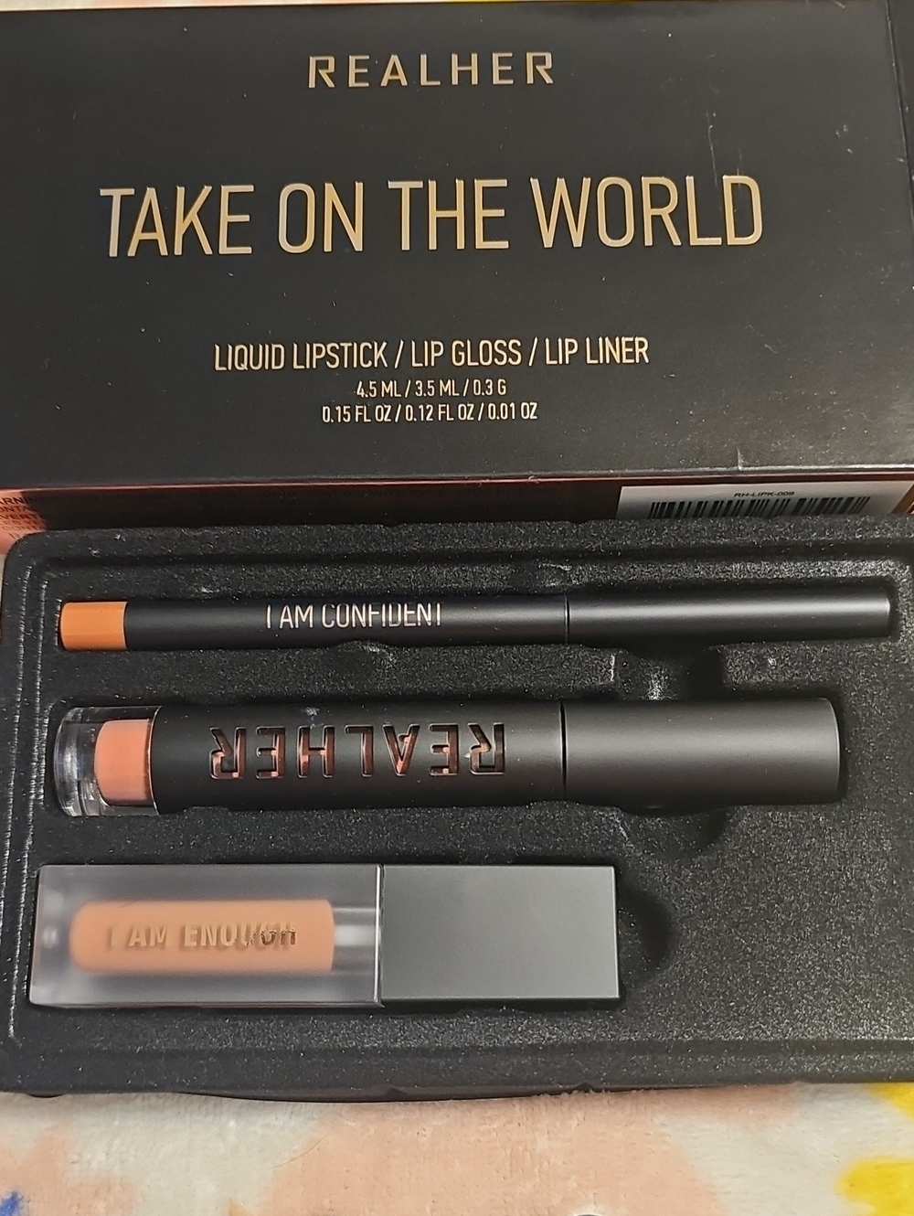 REALHER Take On The World Lip Trio — Peach